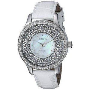 Invicta Women's Angel Quartz 3 Hand White Dial Wat